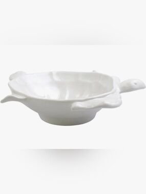 Vietri Melamine Incanto Mare White Serving Bowl